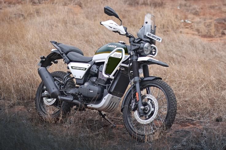 The Yezdi Adventure has received its most comprehensive update since launch. 2025 Yezdi Adventure outdoor static shot